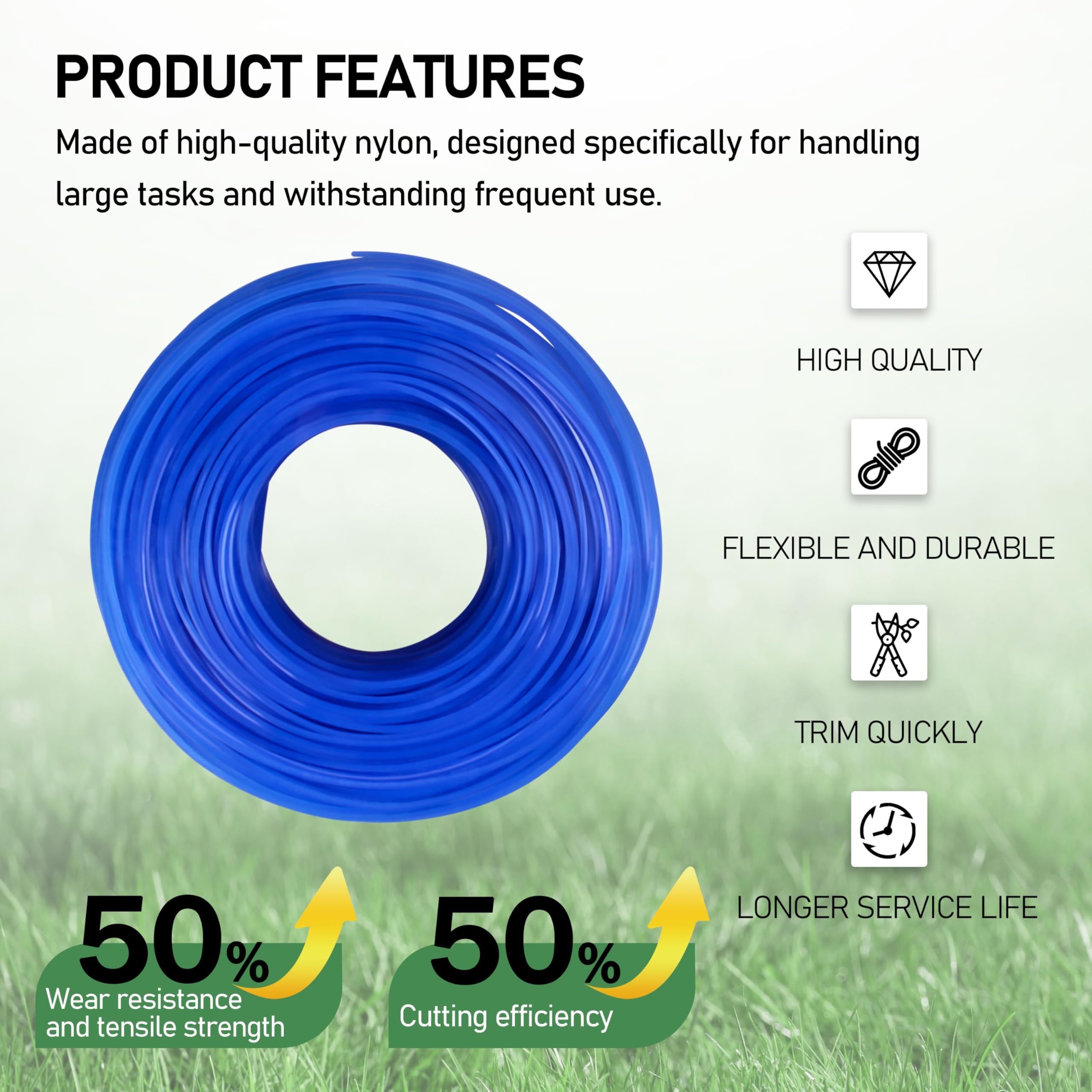 Compatible with Dewalt, Ryobi, and Worx trimmers