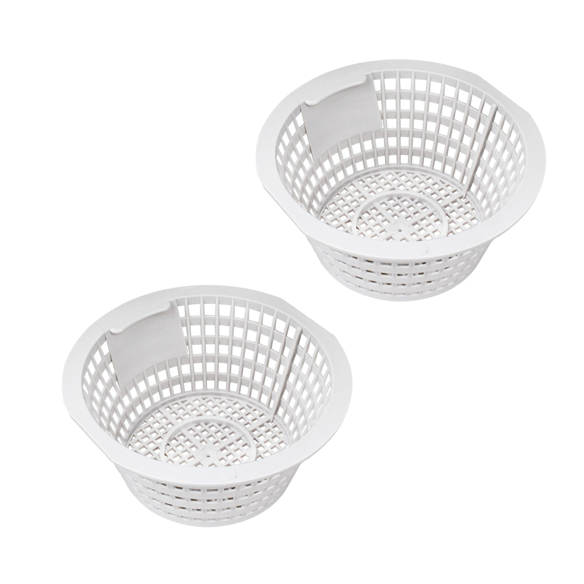 GQNDGN skimmer basket top view highlights durable plastic construction for long-lasting debris capture