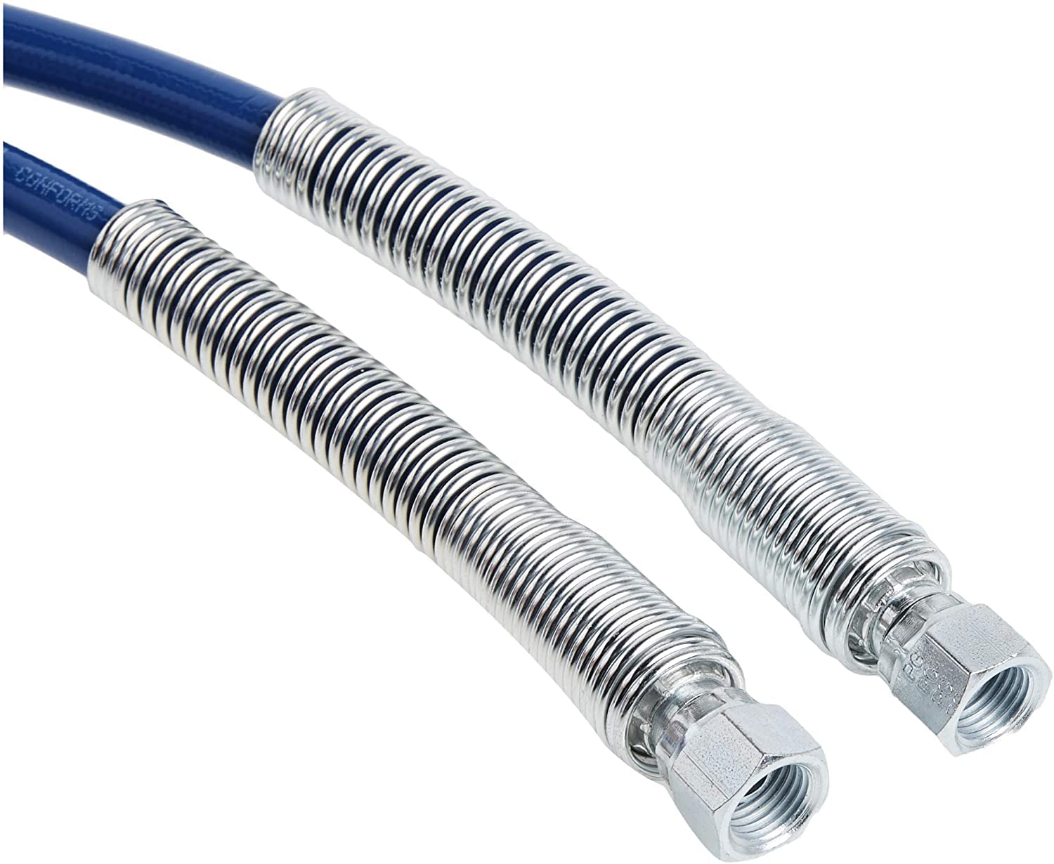 Graco hose handles up to 3000 psi for consistent spray performance.