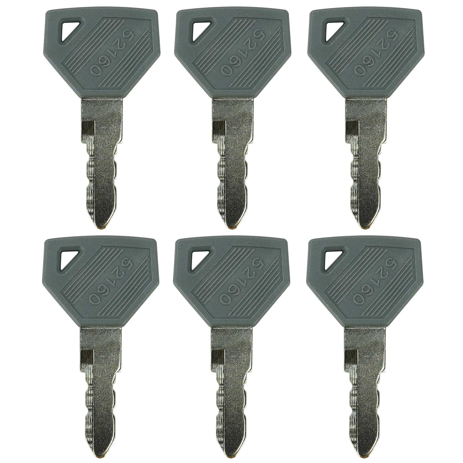 Gradora 6-pack ignition keys for Yanmar tractors, ready replacement option