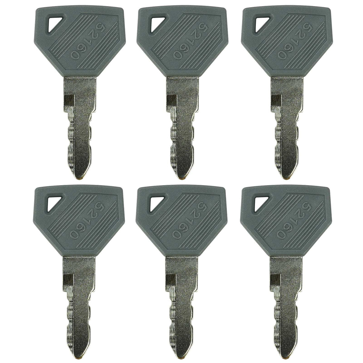 Gradora 6-pack ignition keys for Yanmar tractors, ready replacement option
