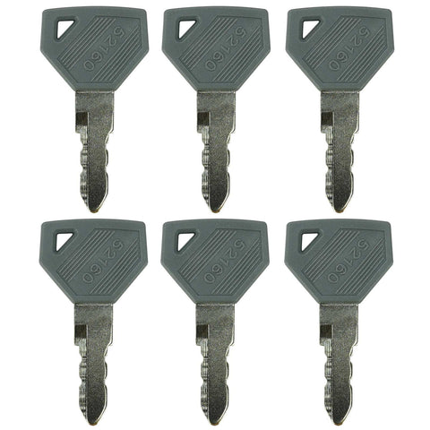 Gradora 6-pack ignition keys for Yanmar tractors, ready replacement option