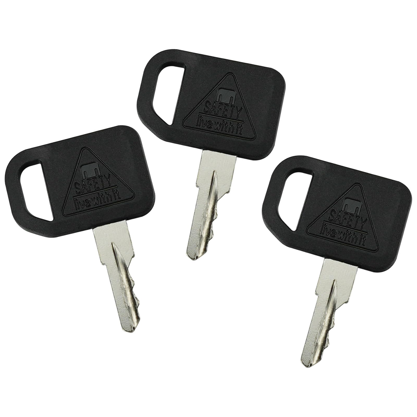 Gradora ignition keys on tool bench, ideal spare for field service.