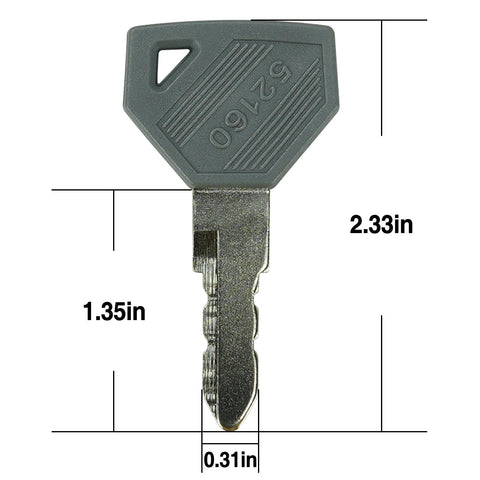 Gradora AM879480 ignition key with durable build for tractors