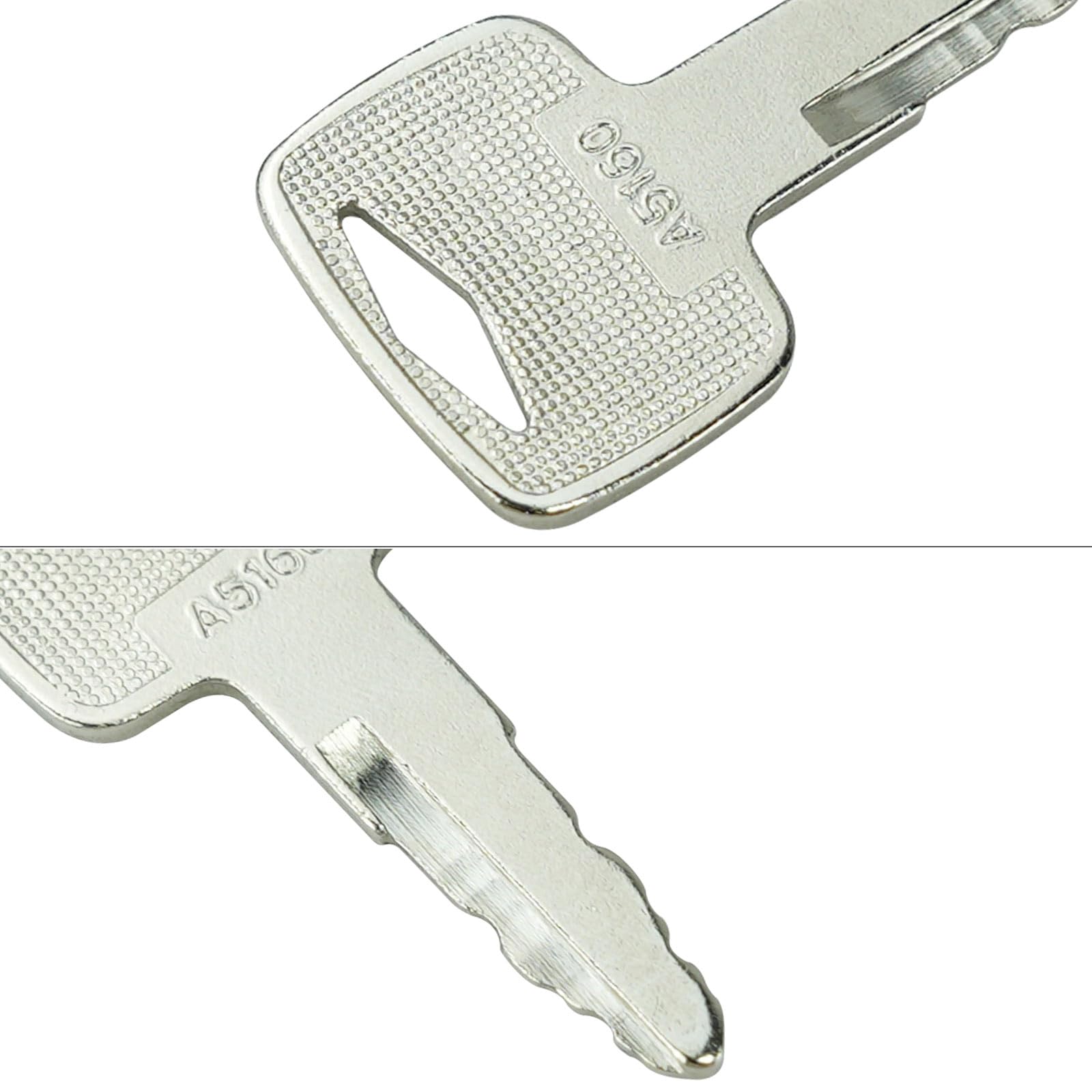 Gradora ignition keys 91A07-01910 engraving close-up emphasizes sturdy steel branding
