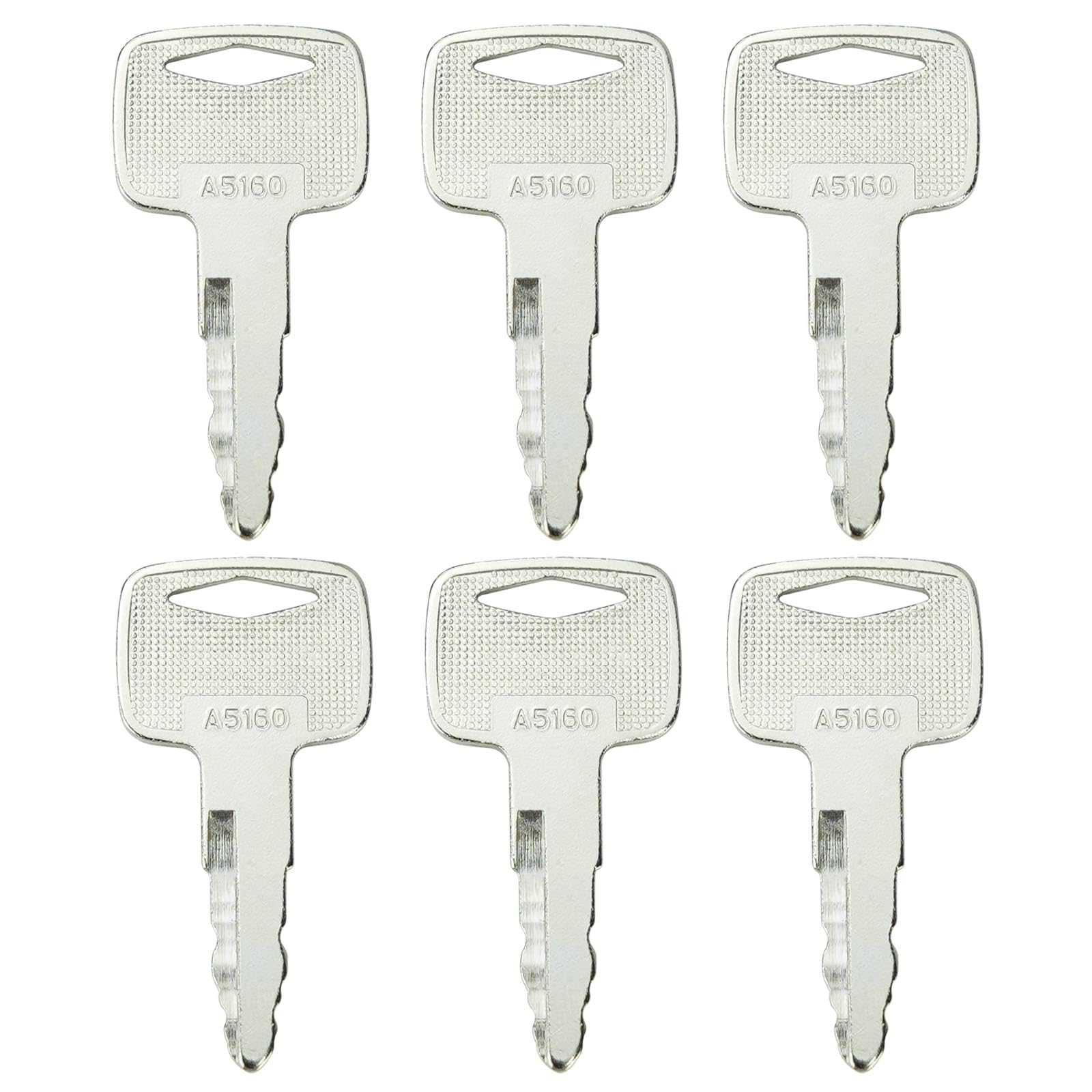 Gradora ignition keys 91A07-01910 front view highlights durable metal construction for forklifts