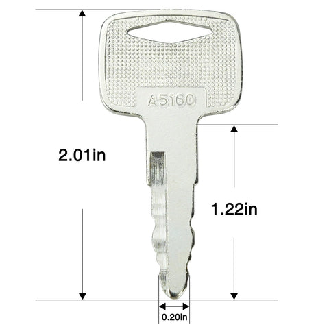 Gradora ignition keys 91A07-01910 on a key ring ideal for fleet maintenance tasks