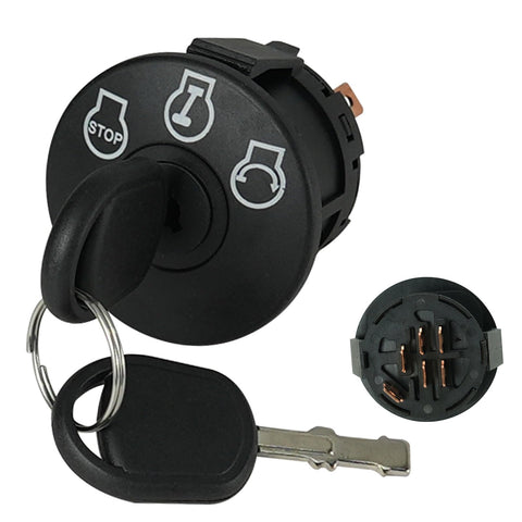 Gradora ignition switch 725-12066 with 3-position lever for easy mower startup