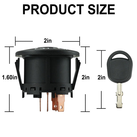 Gradora ignition switch compatible with John Deere 155C and L-series models