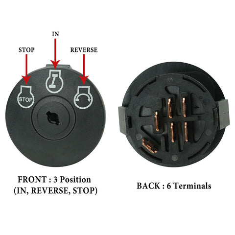 Gradora ignition switch with keys included for quick starts