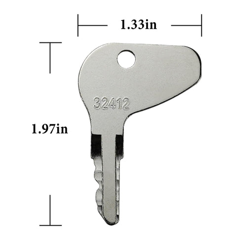 Gradora L-series tractor keys close-up highlighting durable cut quality