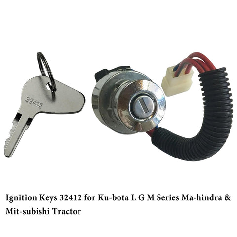 Gradora compatibility with Mahindra, Mitsubishi, Case tractors key set