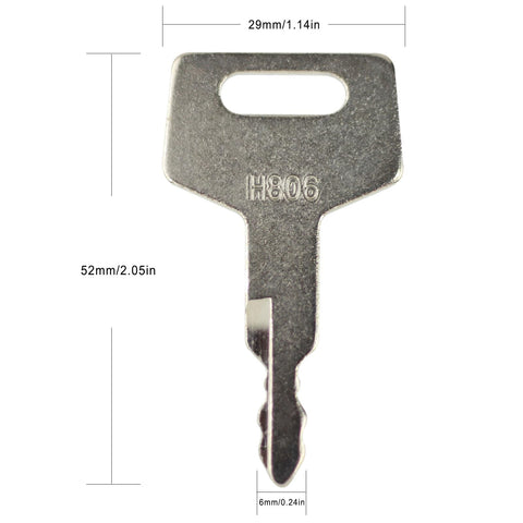 Gradora replacement keys set for construction machines improves service uptime.