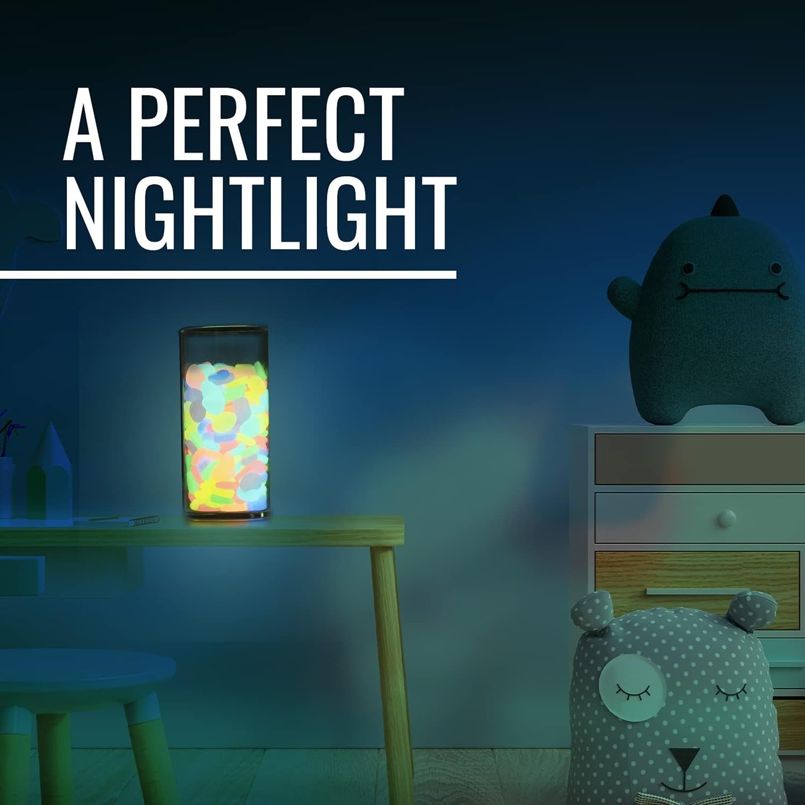 Graham Products Glow Rocks use planet-friendly resin for safe, non-radioactive glow