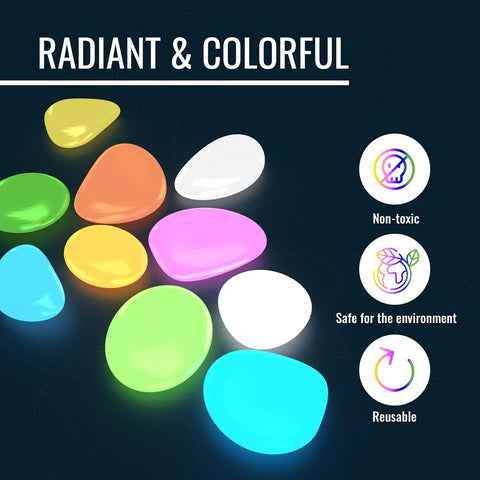 Graham Products Glow Rocks as walkway accents create safe, illuminated paths