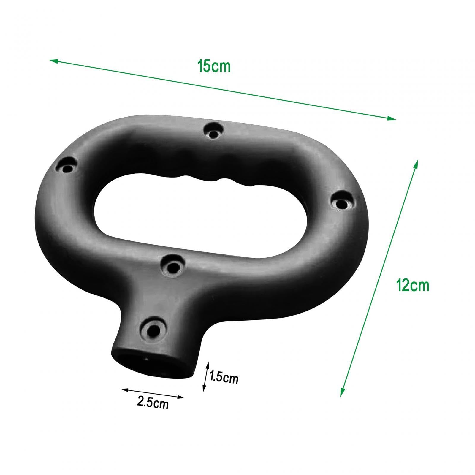 Gralara universal handle features ergonomic grip for steady control on sand, gravel, and hills.