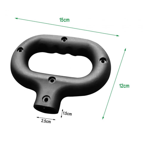 Gralara universal handle features ergonomic grip for steady control on sand, gravel, and hills.