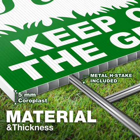 Granatan coroplast sign, weather-resistant 5 mm, ideal for outdoors.