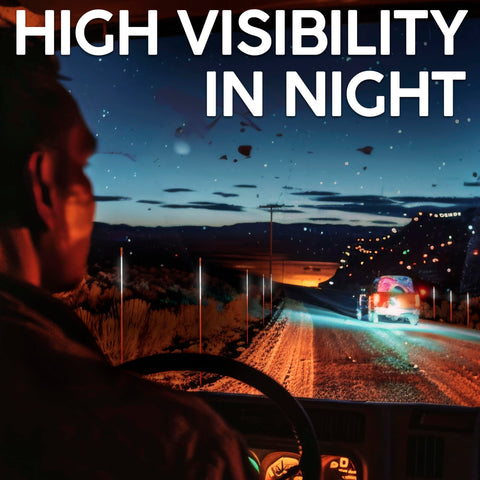 Grantan driveway markers help guide parking areas in low light conditions