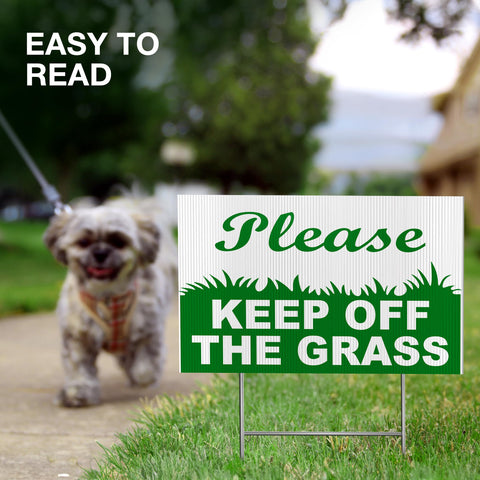Granatan outdoor signage with stake-ready design for lawns.