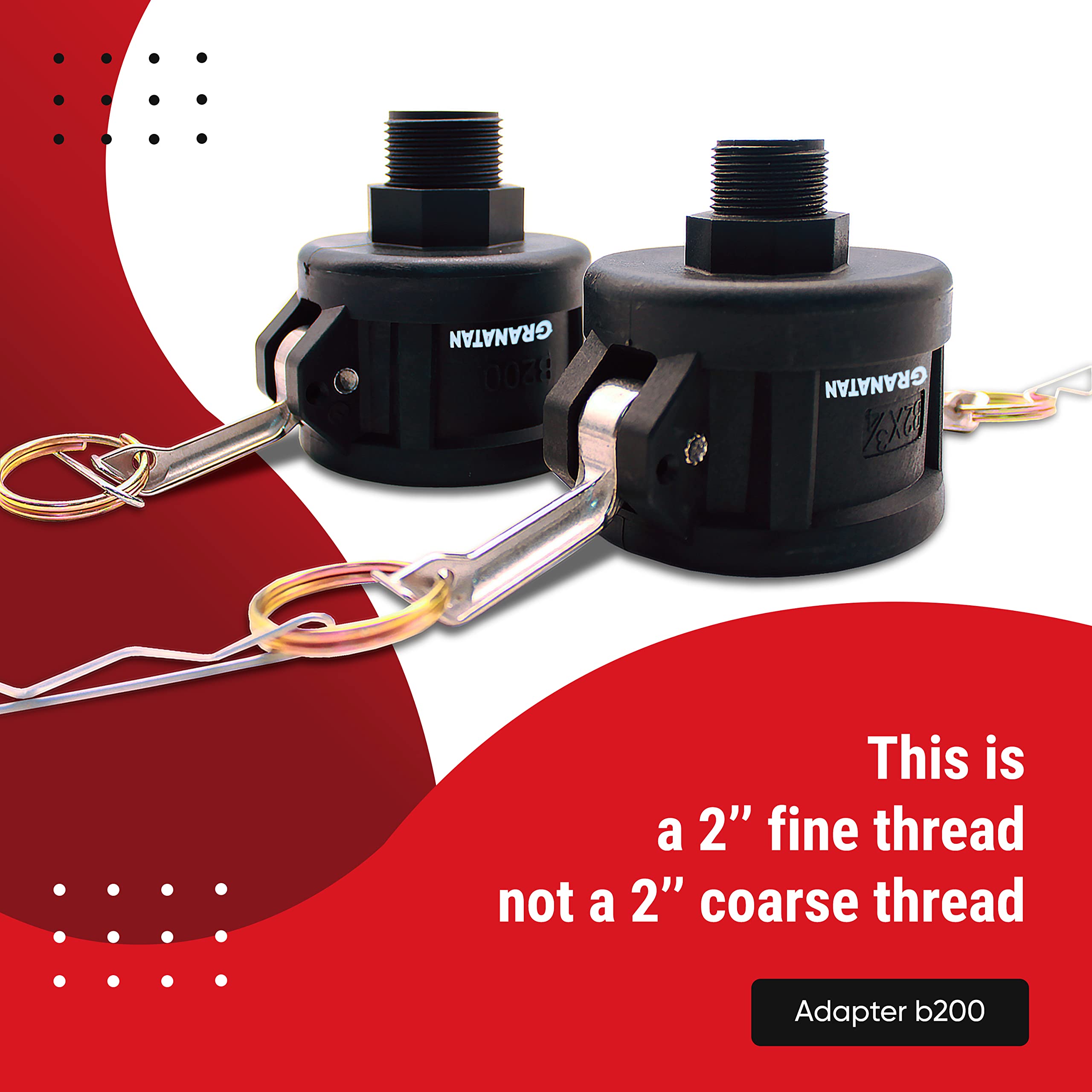 Granatan tote fittings high-temp connection handles hot liquids safely.