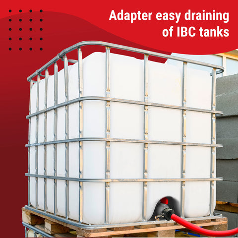Granatan tote fittings gasket seal reduces drips during dispensing.