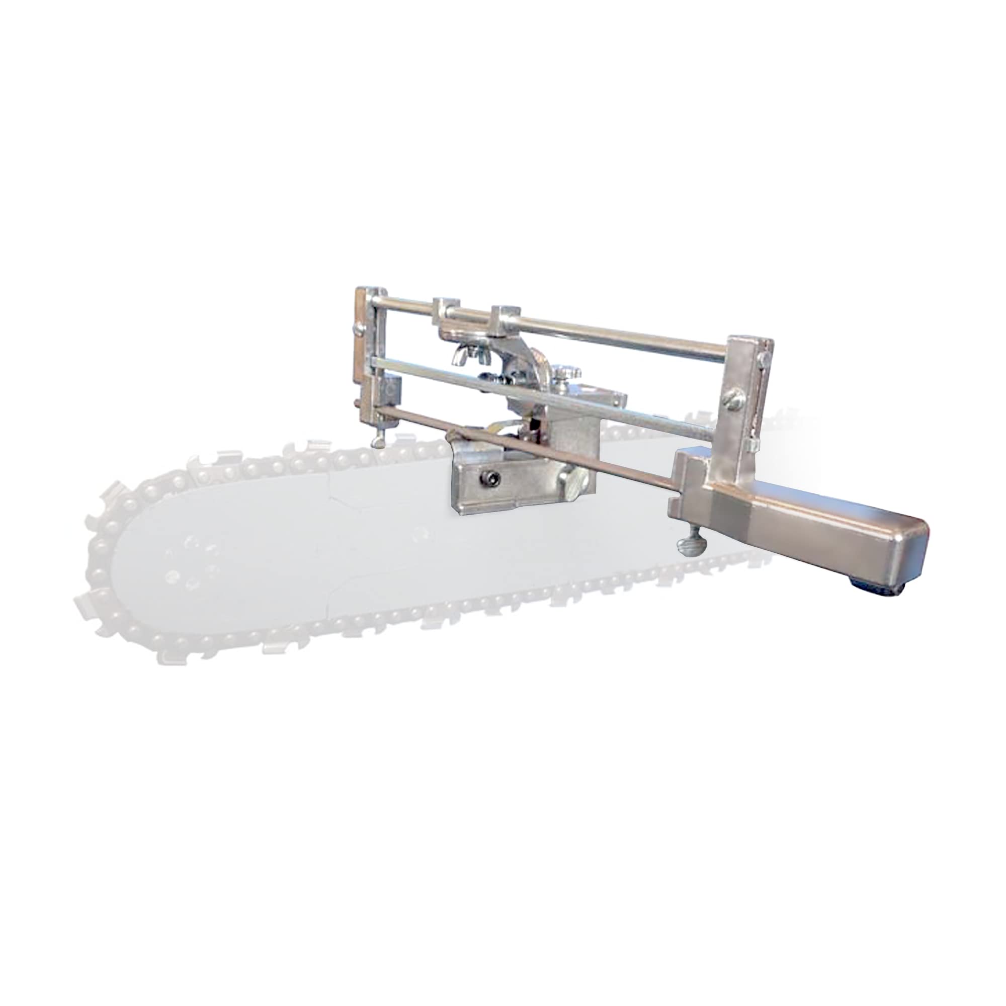 Granberg G106B bar-mounted sharpener for precise chainsaw tooth sharpening on the bar.