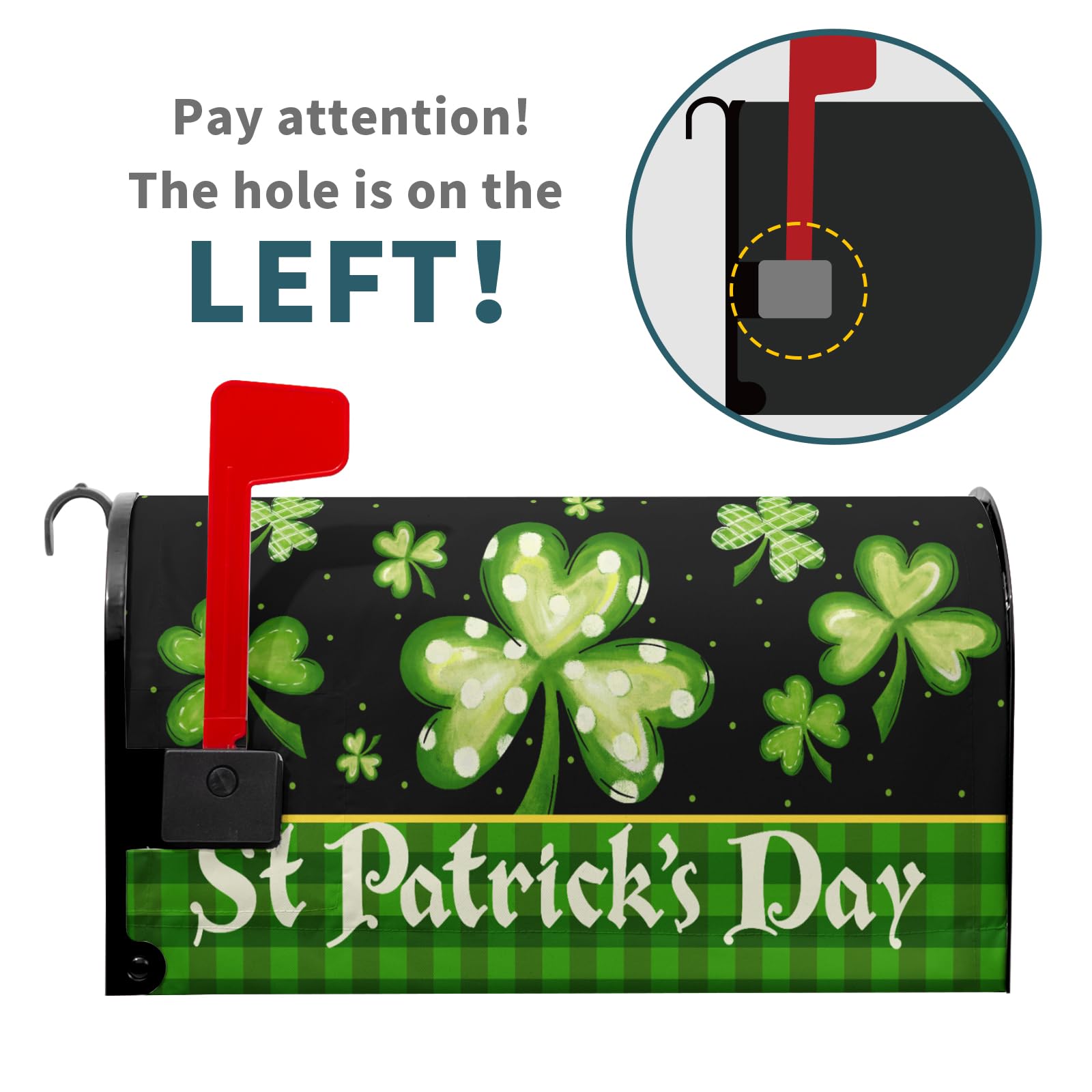 Granbey green shamrock elf hat design enhances curbside charm