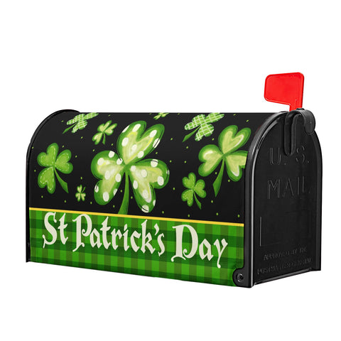 Granbey lucky shamrock design fits 18x21 inch mailboxes outdoors