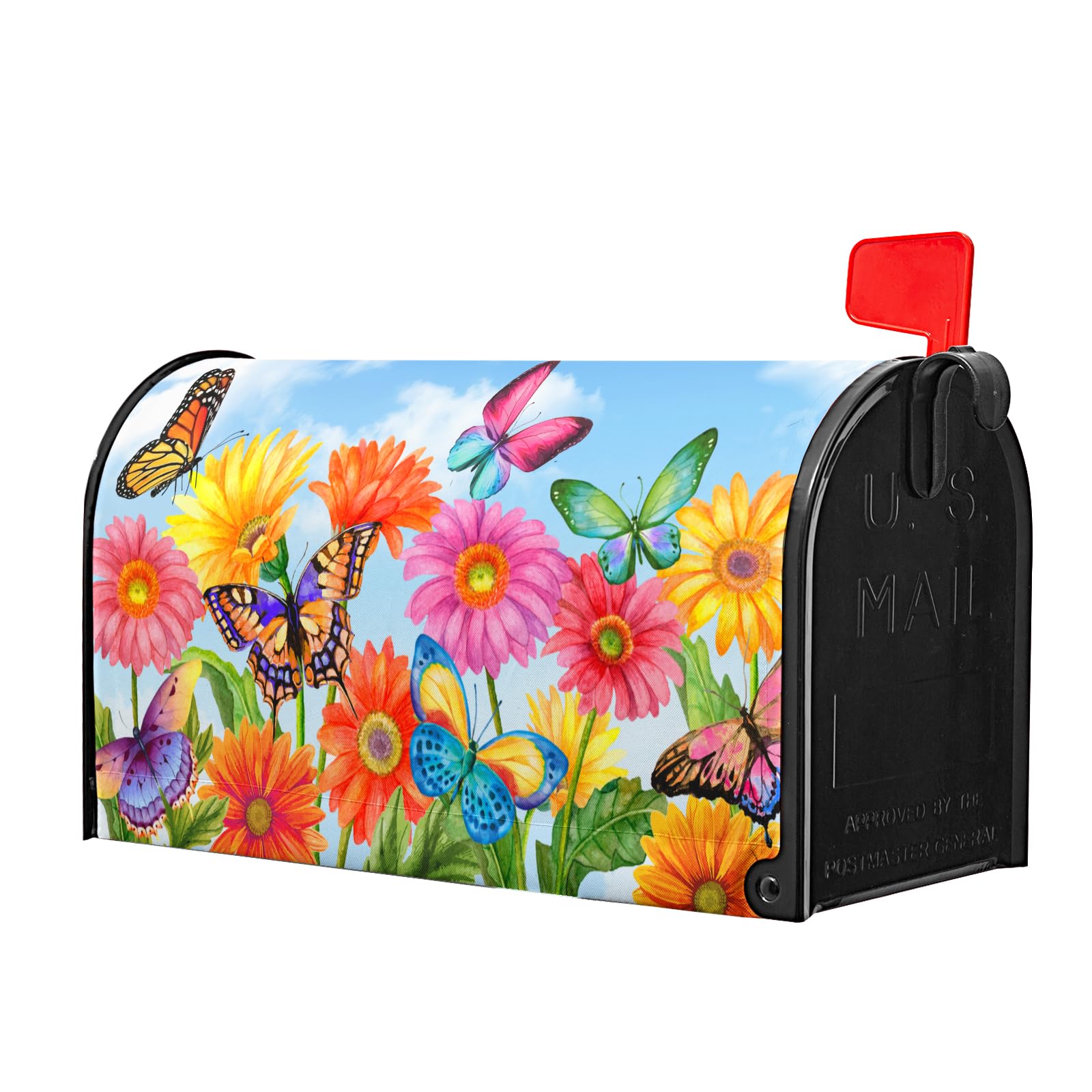 Granbey Weather-Resistant Mailbox Cover withstands sun and rain while staying vibrant