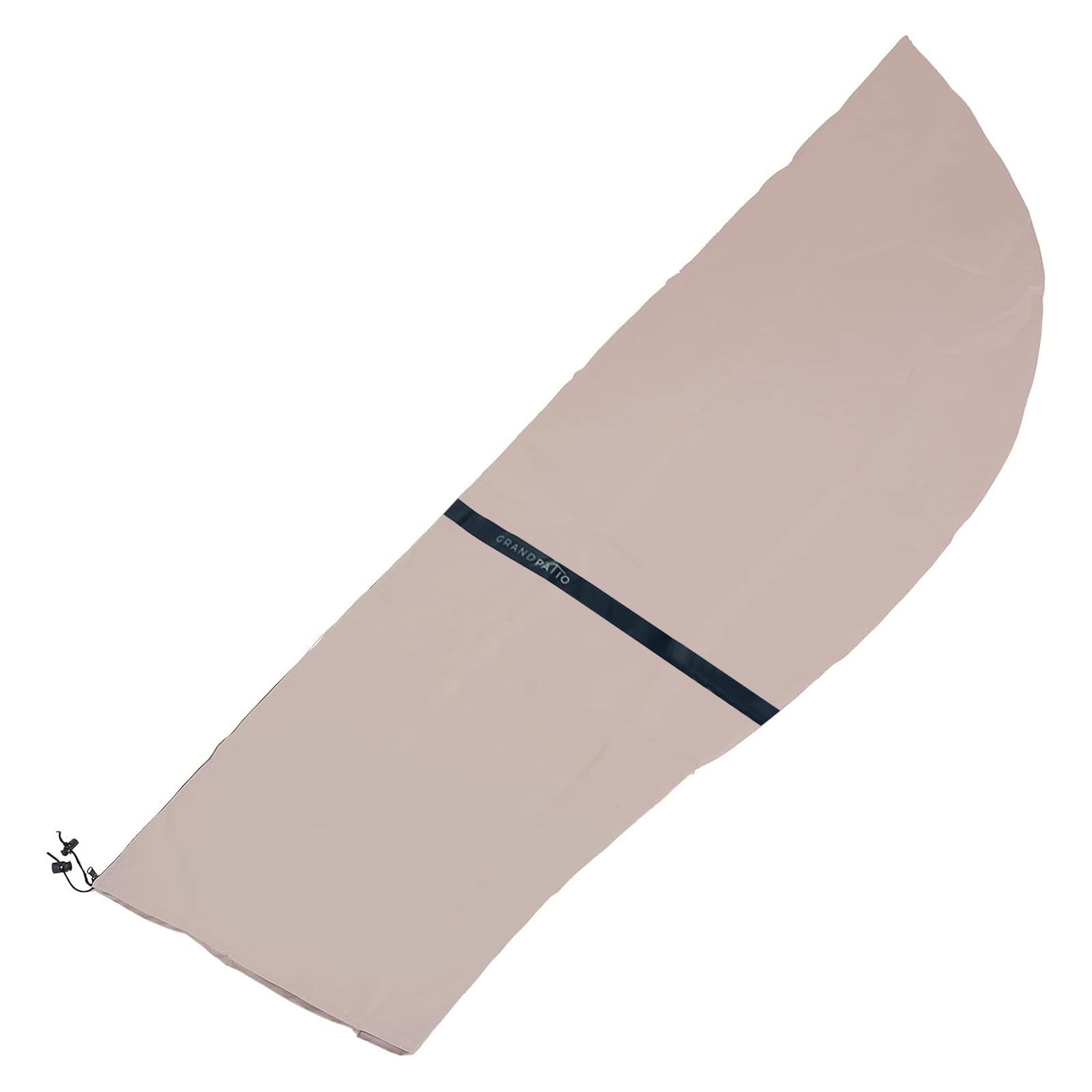 Grand Patio Deluxe banana-style cantilever cover guards banana-style umbrellas from weather.