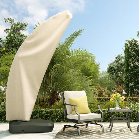 Close-up of Grand Patio Deluxe PVC-coated fabric showing weatherproof finish.
