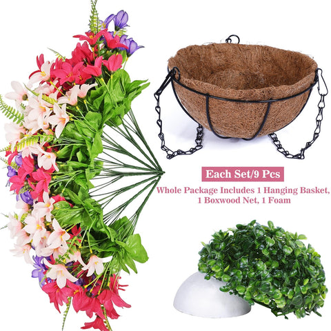 Grandeal hanging planter with coconut liner adds rustic charm and easy setup