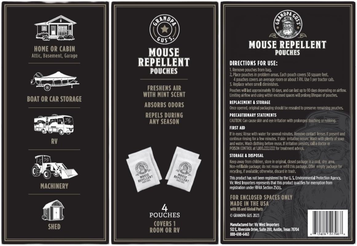 Grandpa Gus's guarantee with packaging reflecting brand heritage.