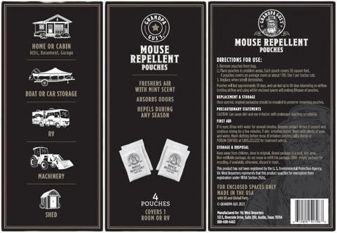 Grandpa Gus's guarantee with packaging reflecting brand heritage.