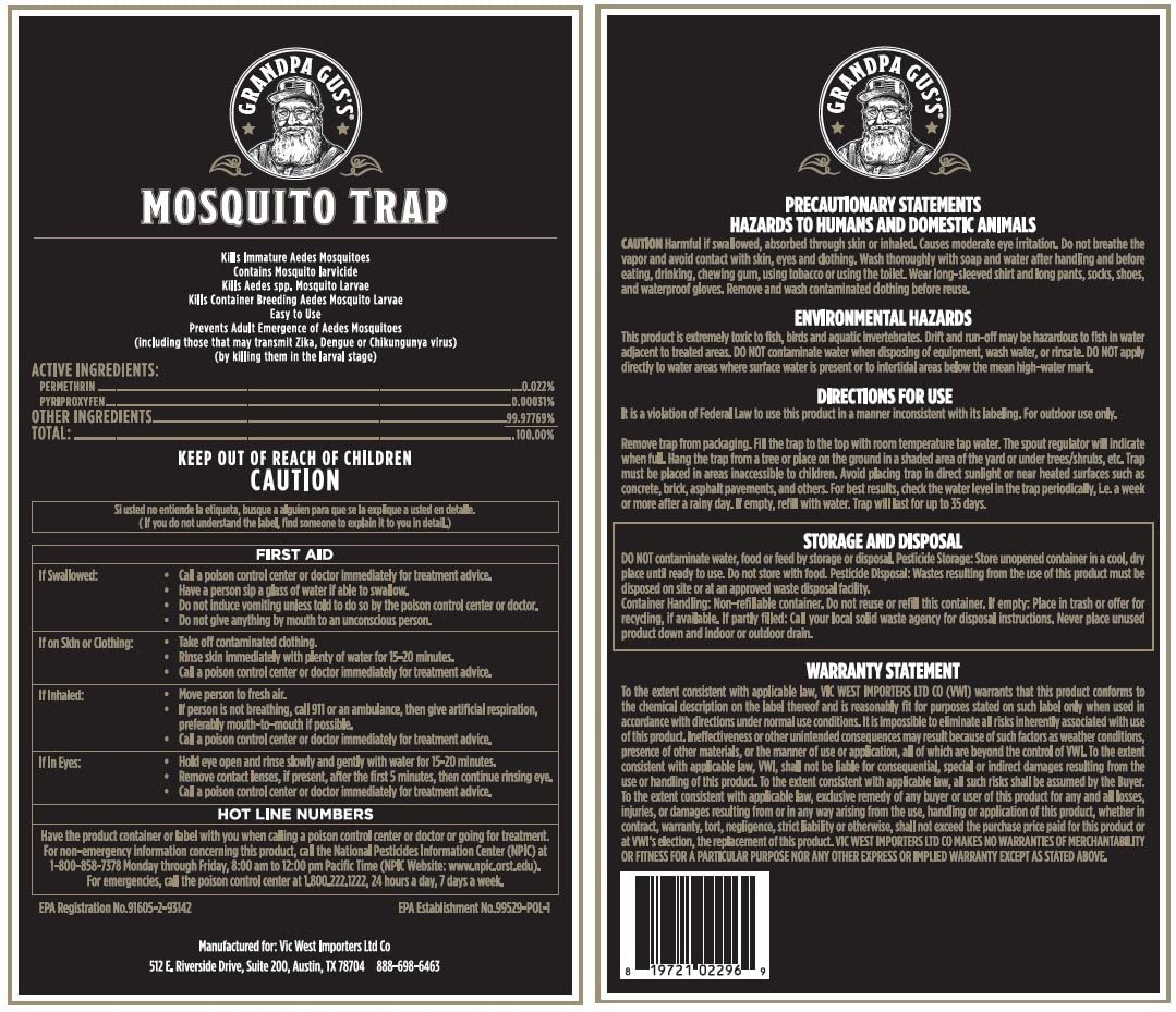 Grandpa Gus’s Mosquito Trap 2-pack for extended outdoor prevention.