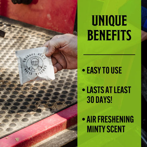 Grandpa Gus's mouse repellent pouch garage use delivers 1-3 month protection with pleasant aroma