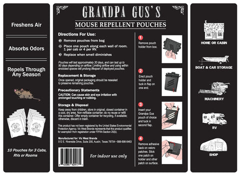 Plant-based formula from Grandpa Gus shown as a natural pest deterrent