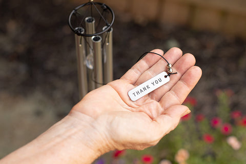 The Grandparent Gift Co. wind chime sound offers a soothing reminder of kindness.