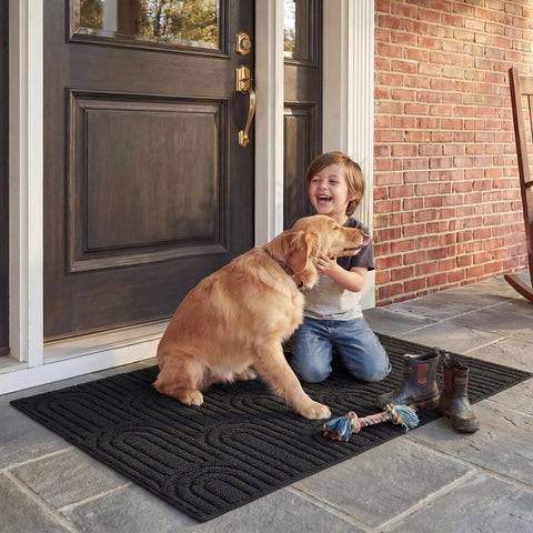 GRANNY SAYS dirt-trapping entry rug for busy entryways