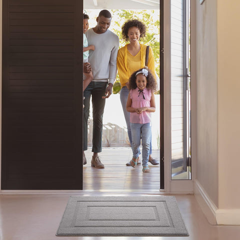 GRANNY SAYS mat in grey color complements entryways