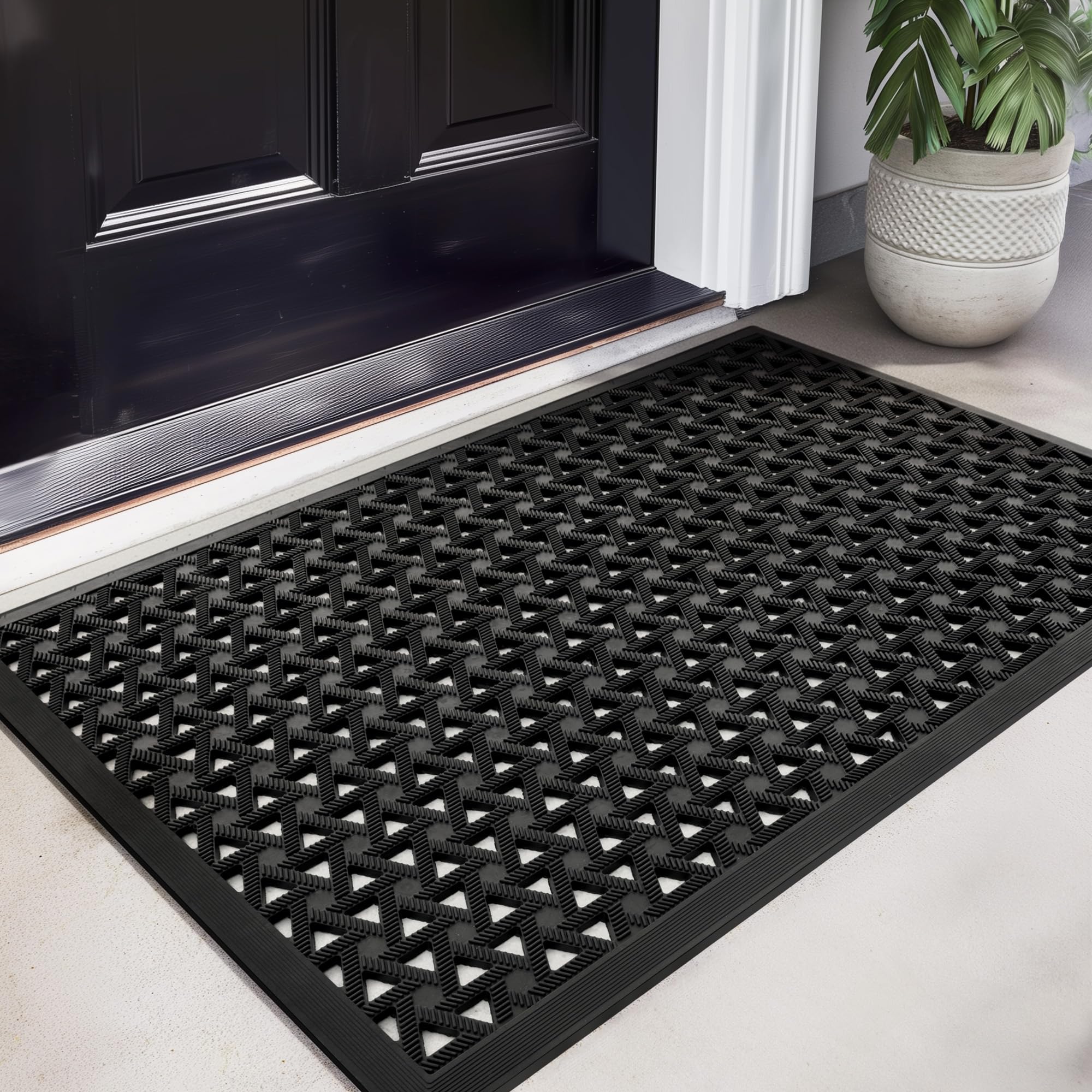 GRANNY SAYS front door mat with outdoor entrance focus, durable welcome for busy entryways.