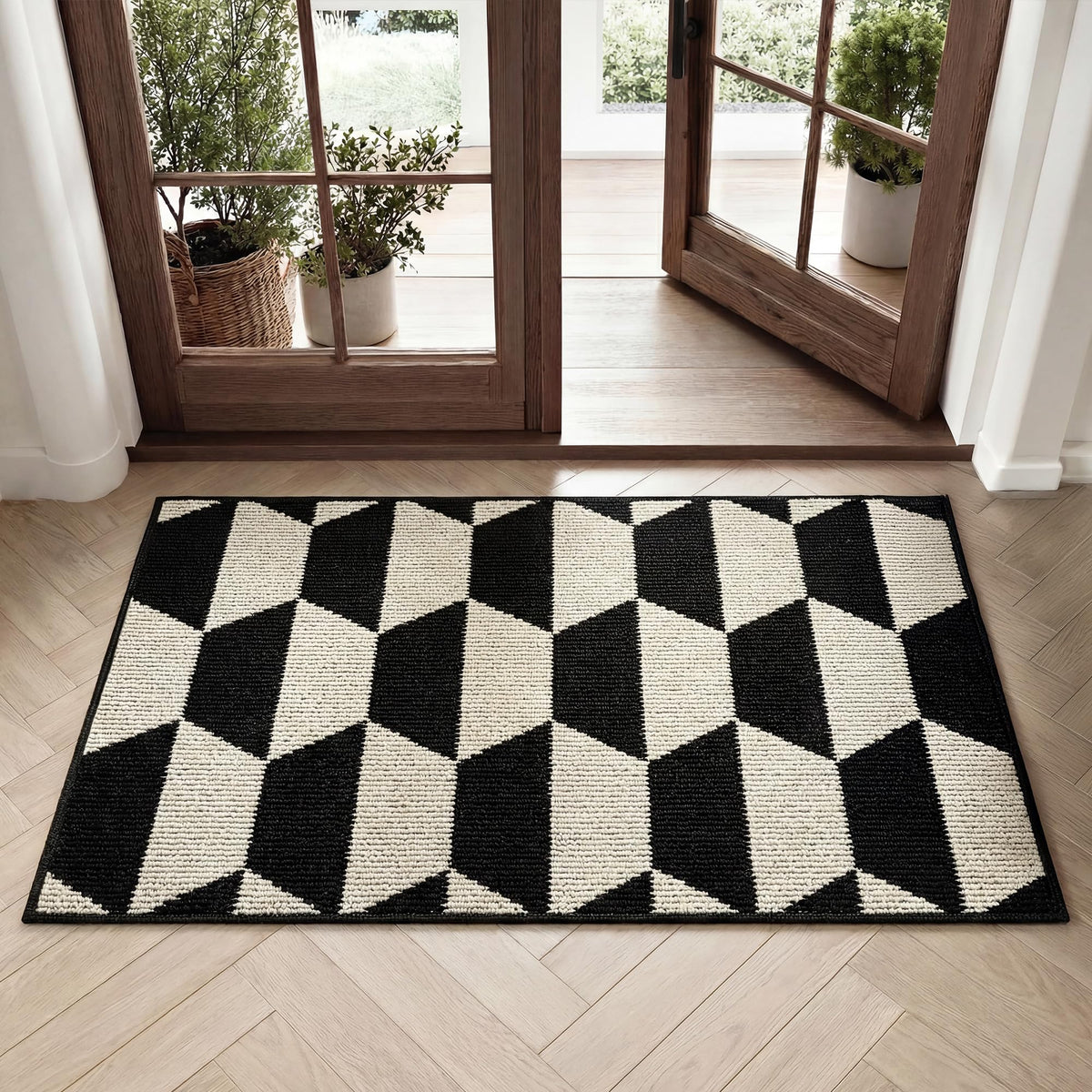 GRANNY SAYS indoor doormat at the front door traps dirt and moisture.