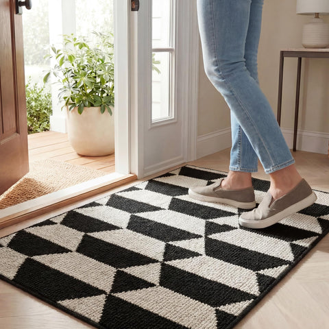 GRANNY SAYS 20x32 doormat is machine washable for easy cleanup.
