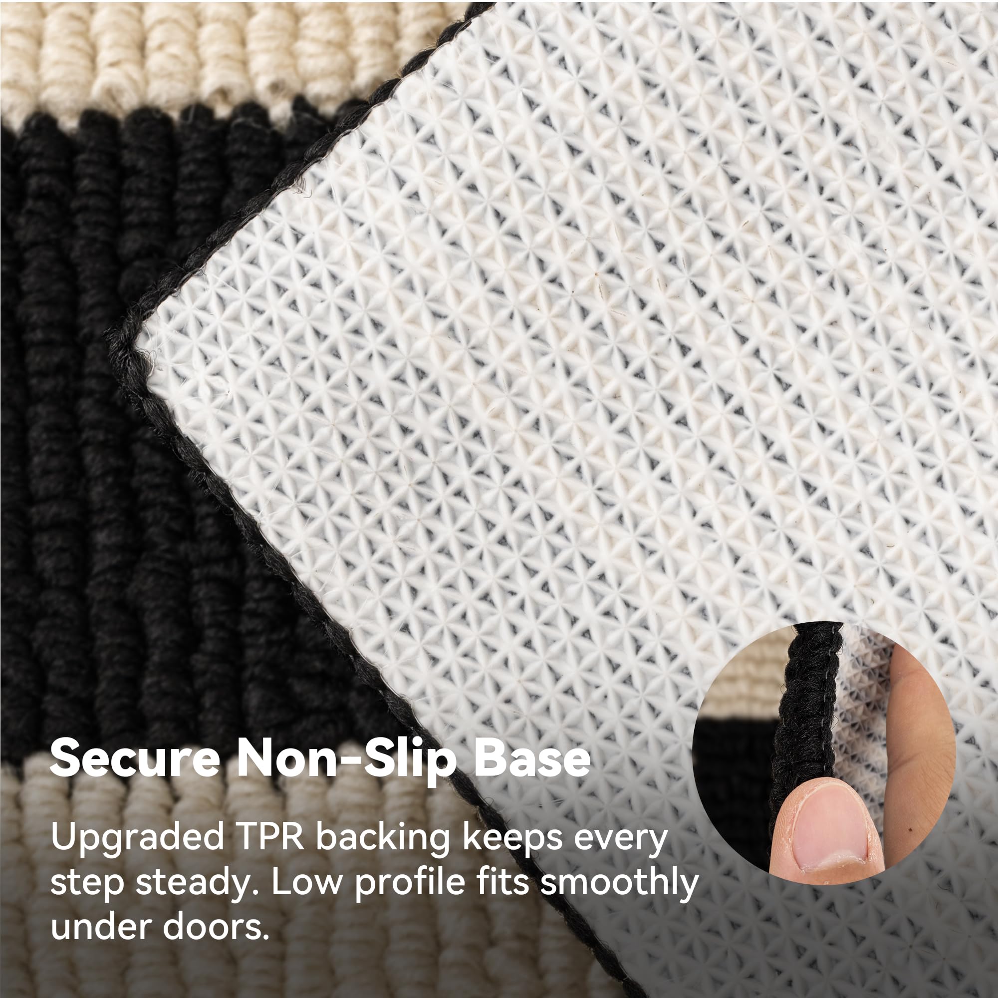 GRANNY SAYS Durable, safe materials withstand daily foot traffic.