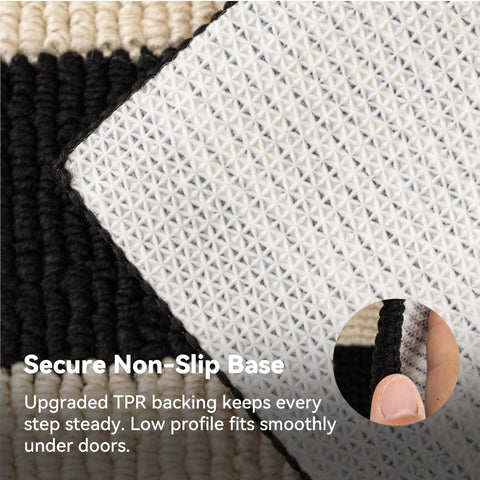 GRANNY SAYS Durable, safe materials withstand daily foot traffic.