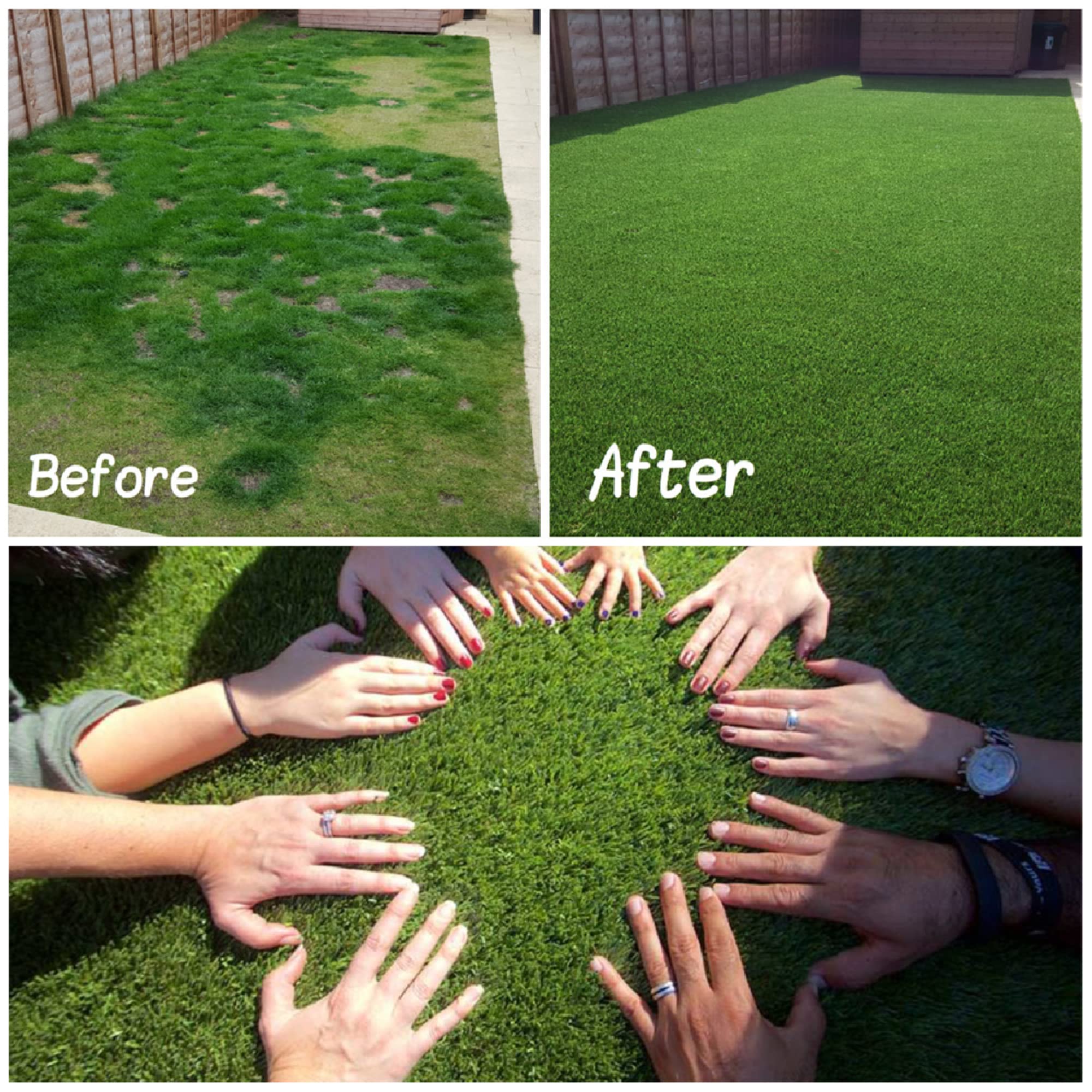 Grass Express artificial grass 10x10 kids play area stays clean.