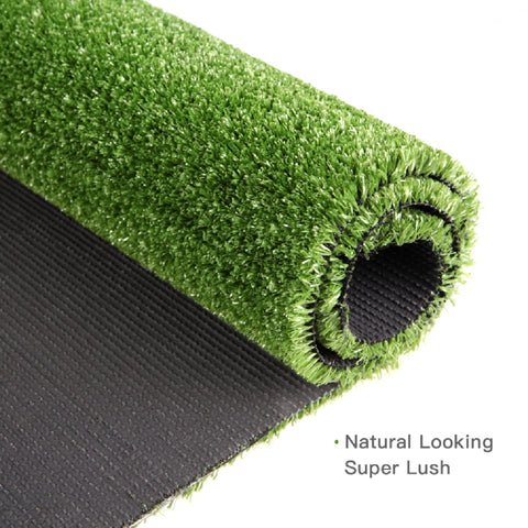 Grass Express artificial grass 10x10 side yard setup with durable color retention.