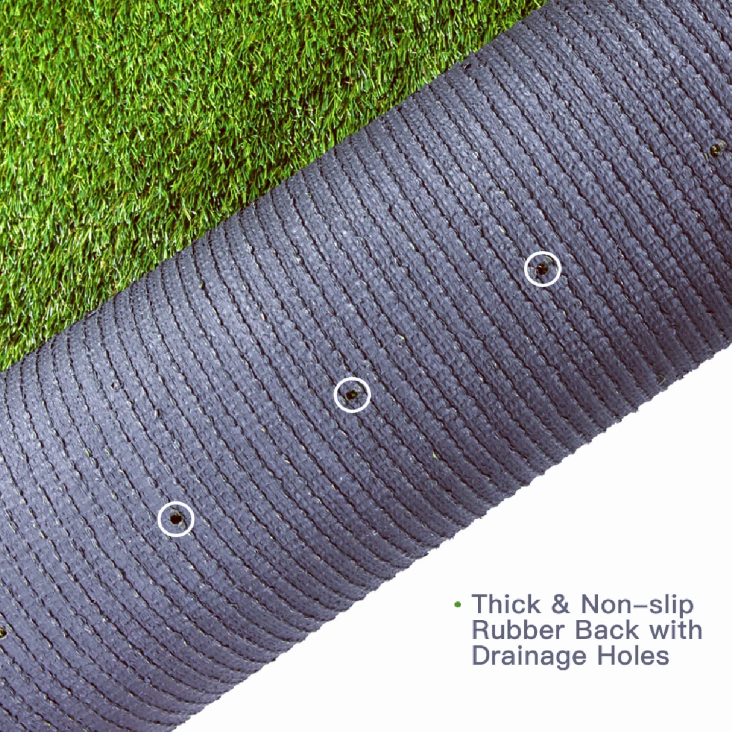 GRASS EXPRESS pet-friendly turf ideal for playgrounds and patios.