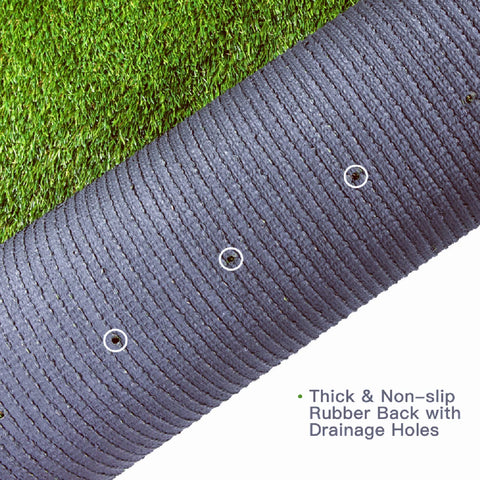 GRASS EXPRESS pet-friendly turf ideal for playgrounds and patios.